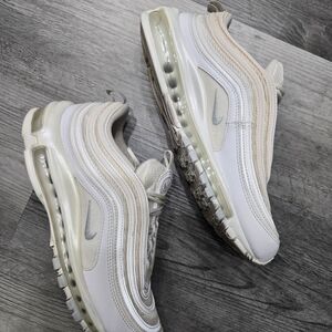 Nike Air Max 97 in a white and "Light Bone"